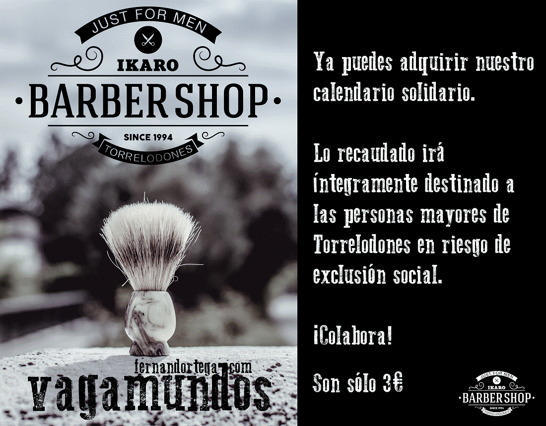 Calendario solidario 2016 | Ikaro Barber Torrelodones | Vagamundos